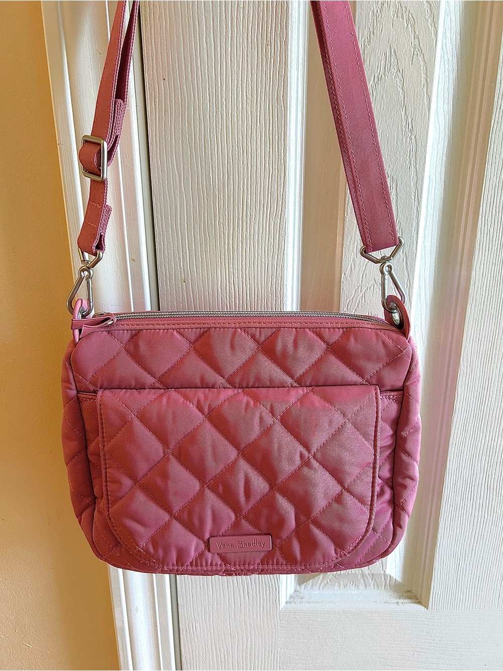 Vera Bradley Carson Mini Quilted Pink Crossbody Shoulder Bag